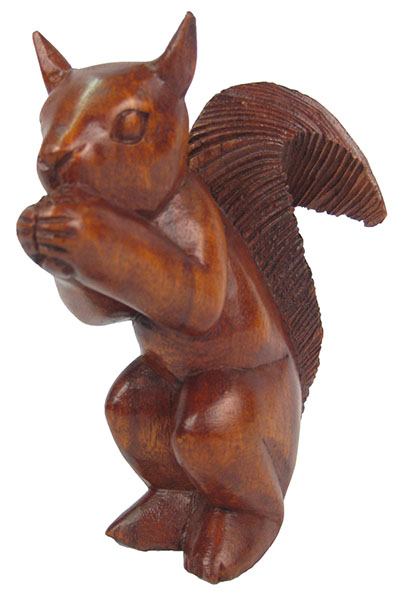 Wooden Squirrel Small